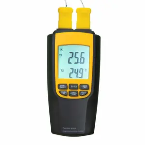 Digital K / J Type Thermocouple Thermometer 4 Probes Temperature Tester