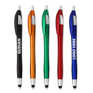 Custom Logo Klik Balpen Gepersonaliseerde Stylus Pen Promotie Geschenk