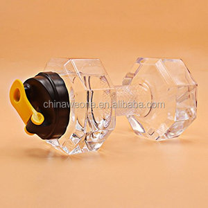 ขวดน้ำพลาสติกใสทรงดัมเบล 2.2 ลิตร ผลิตภัณฑ์จดสิทธิบัตร พร้อมฉลากส่วนตัว - Product Image 2