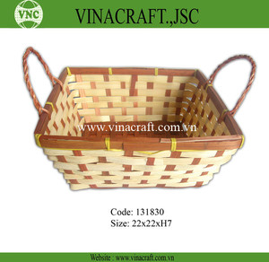 Panier à pain rond en bambou naturel tissé à la main pour le stockage des fruits fabriqué au Vietnam - Product Image 6