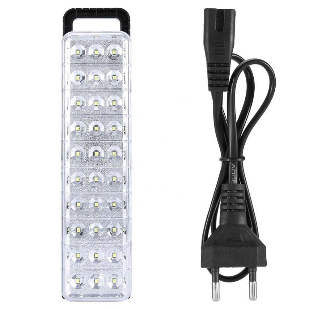 ברזיל רוסיה סגנון LED חירום מנורה, 30 נוריות SMD סוללה גיבוי קיר רכוב נייד נטענת LED חירום אורות