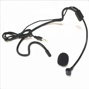 Micrófono de auriculares de conferencia Enchufe XLR Micrófono de solapa Lavalier Enchufe mono de 3,5mm para guía turístico y sistema de entrenador