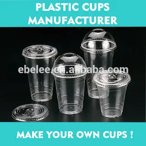 12oz/16oz/20oz clear disposable plastic PET cups for cold drinks