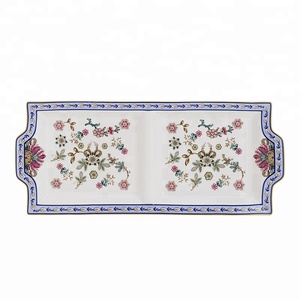 <span class=keywords><strong>Chine</strong></span> lave-vaisselle en céramique alimentaire diviser 2 compartiment assiettes à <span class=keywords><strong>dessert</strong></span> - Product Image 1