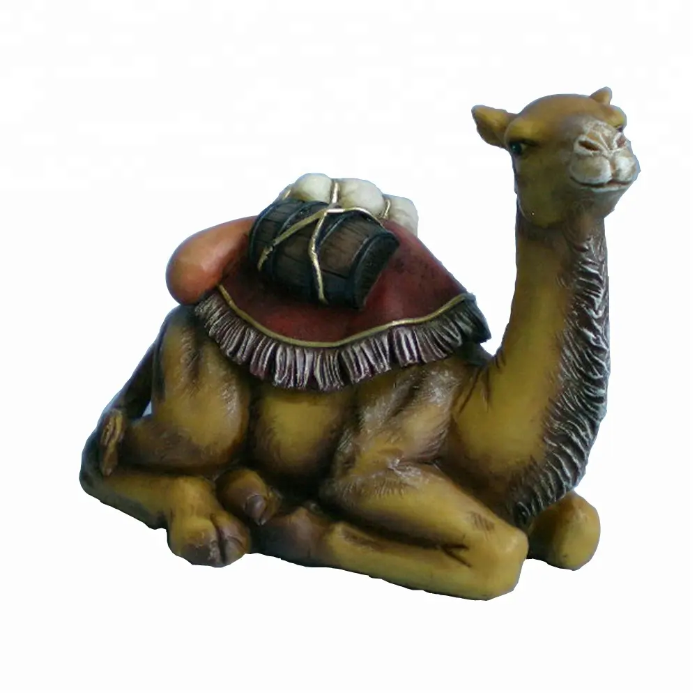 custom lovely resin crafts camel figurine for home decoration