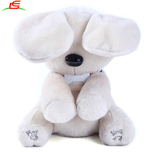 Suave lindo perro de peluche hablar cantar pequeño animal de peluche cachorro para Kid chica chico bebé adolescente niño blanco - Product Image 2