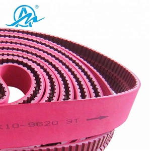 AIMAI personnalisé ajouter rouge en caoutchouc revêtement ATK10 + 3 <span class=keywords><strong>t</strong></span> rouge courroie de distribution industrielle ceinture - Product Image 2