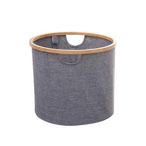 almacenamiento de casa de madera lavandería cesta de almacenamiento de <span class=keywords><strong>ropa</strong></span> de baño de la casa de los organizadores - Product Image 3