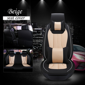 Commercio all'ingrosso Nero di Colore Rosso Set Completo di Copertura di Sede Dell'automobile Universale 5D Circondato di Lusso Impermeabile di Cuoio Dell'unità di elaborazione e di Seta Seggiolino Auto cuscino - Product Image 6