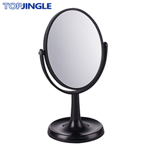 Venta caliente Mini soporte de escritorio de plástico de color negro Espejo de maquillaje - Product Image 1