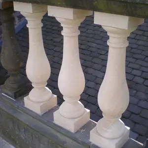 Großhandel günstige marmor weiß balkon spalten treppen balustraden benutzerdefinierte zaun baluster