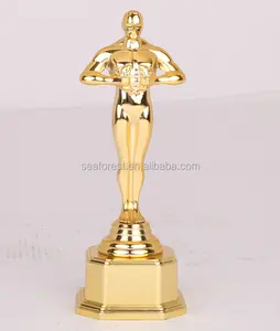 Высокое качество пользовательские Золотые пластиковые реплики Оскар трофей Кубок