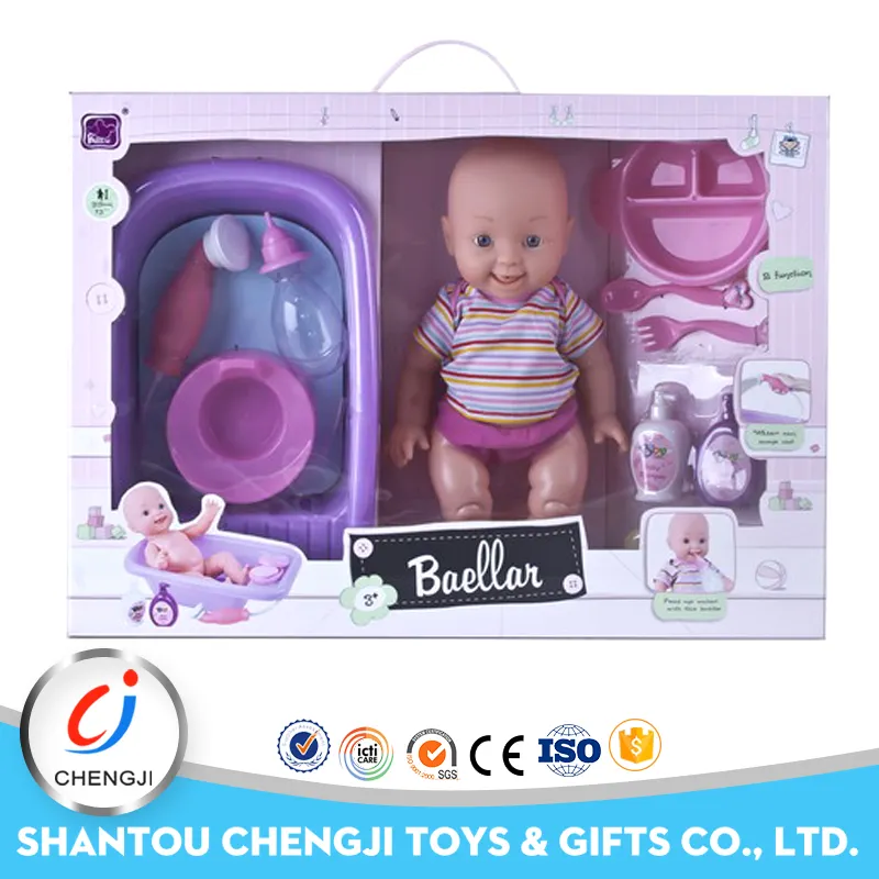 Comercio al por mayor de 13 pulgadas de baño kits de muñecas bebé renacido