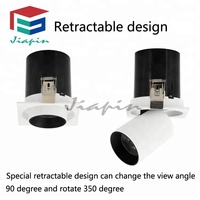 Spot lumineux LED encastrable avec technologie COB, angle d'éclairage réglable, découpé, luminaire de plafond, 10/15w, 90mm