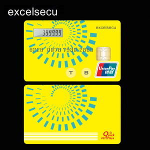 Esecu PET/PVC estándar ISO seguridad Banco Pantalla LCD conmbine taza OTP tarjeta inteligente de token - Product Image 2