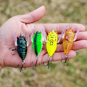 Esche da Pesca a Forma di Insetto Cicala per Spigola, Esca per Acqua Dolce, Esche per Trota - Product Image 3