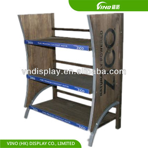Présentoir au détail Support de sol en bois dur de qualité supérieure moderne pour supermarché Affichage au sol Présentoirs de qualité supérieure - Product Image 4