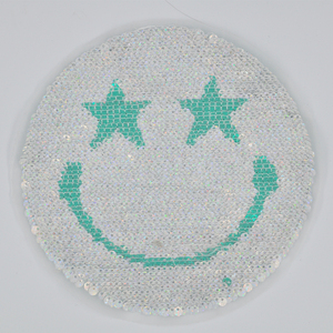 Toppe con Paillettes Reversibili a Forma di Faccina Sorridente per <span class=keywords><strong>Abbigliamento</strong></span> - Product Image 4