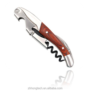 <span class=keywords><strong>Deluxe</strong></span> taşınabilir şarap tirbuşon ahşap kolu şişe açacağı ile hediye kutusu - Product Image 6