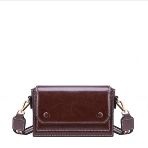 Borsa di cuoio 2019 estate nuova marea di modo netto di fagioli rossi a banda larga singolo sacchetto di spalla mini sacchetto Del Messaggero piccola borsa piazza - Product Image 4