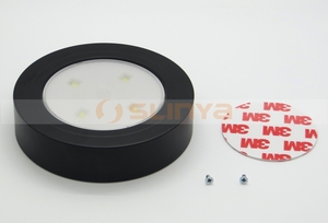 Mini Round 4 LED <strong>Push</strong> Touch Tap Camping Tent <strong>Light</strong> Car Night Lamp Battery Powered Night <strong>Light</strong> - Product Image 2
