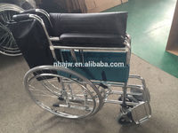 AJ-601 économique alibaba acier chromé best-seller fournitures fauteuil roulant La silla de ruedas