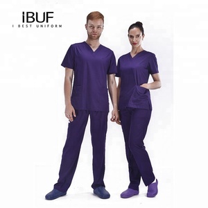 Surgeon <strong>Scrubs</strong> Set Unisex <strong>Scrubs</strong> Uniform <strong>Purple</strong> <strong>Scrubs</strong> Design - Product Image 5