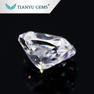 Vicino incolore bianco moissanite DEF <span class=keywords><strong>colore</strong></span> 8*10 lungo cuscino di moissanite allentati stones per monili che fanno - Product Image 2