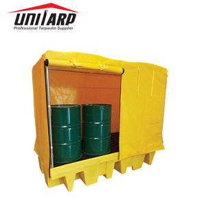 Logo du client Résistant à la chaleur Antipoussière Sunproof Pvc IBC Cargo Cover Bâches imperméables en PVC <span class=keywords><strong>pour</strong></span> couverture de palette réutilisable - Product Image 2