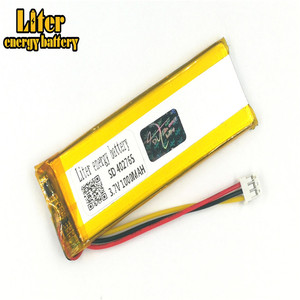 Socket 2.0-3 P 3.7 V 402765 1000 mah Lithium ion polymer Rechargeable battery lasting for - Product Image 3