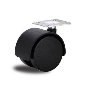 Kleine Möbel Stuhl Nylon Solid Black Caster - Product Image 1