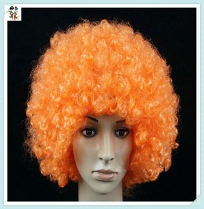 Perruques Afro synthétiques bouclées pour fans <span class=keywords><strong>de</strong></span> sport, bon marché, usine <span class=keywords><strong>de</strong></span> perruques <span class=keywords><strong>de</strong></span> fête HPC-0026 - Product Image 5