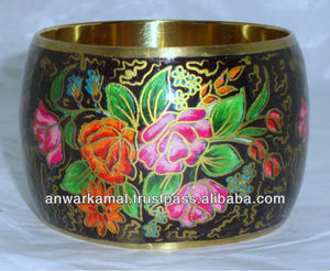 กำไลข้อมือทองเหลืองลายดอกไม้ของขวัญสำหรับเธอ - Product Image 2