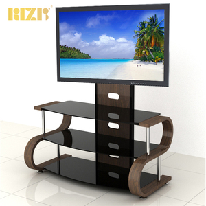 Mobile <span class=keywords><strong>TV</strong></span> <span class=keywords><strong>in</strong></span> Legno Curvato con Vernice Naturale per Soggiorno, Nuovo Design per <span class=keywords><strong>TV</strong></span> LCD LED da 32\" a 55\" - Product Image 4