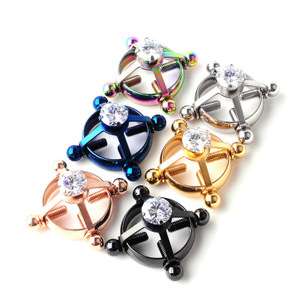 <span class=keywords><strong>Piercing</strong></span> sin perforación para <span class=keywords><strong>mujer</strong></span>, <span class=keywords><strong>Piercing</strong></span> para el cuerpo, para el pecho, uñas, anillo para pezón, joyería de acero inoxidable, gran oferta - Product Image 1
