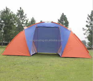 Tenda per famiglie con vendita calda per Amazon estesa da 4 a 6 persone grande tenda a cupola da campeggio con 2 camere e 1 sala (HT6069-2) - Product Image 4