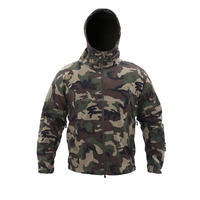 Veste sans col en softshell non tissé camouflage d'hiver pour hommes pour la chasse et la randonnée