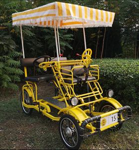 Fabrieksuitverkoop Sightseeing Vierwieler Kap-tandem Quadricycle Surreyfiets Fietsen met kinderzitje - Product Image 2