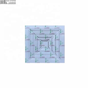 Hvac Hệ Thống Làm Mát Louver Mặt Trần Bảng Điều Chỉnh Khuếch Tán Không Khí Vuông 4 Cách Tùy Chọn - Product Image 5