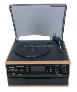 TR-19PCD Classic Turntable CD /SD Record with Cassettle Radio Player
