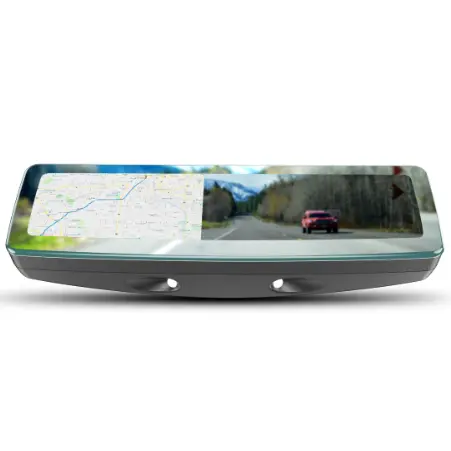 4.3 pollice MIRROLINK frameless luce di lettura dello schermo A CRISTALLI LIQUIDI dello specchio di rearview con il cavo USB collegare il telefono di navigazione gps