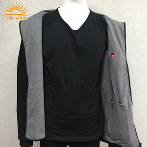 Sudadera con capucha térmica USB y USB-C con logotipos de marcas bordados a medida de fábrica, con almohadillas calefactoras de fibra de carbono - Product Image 4