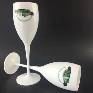 Champagne Flutes Unbreakable Plastic High Clarity White Color