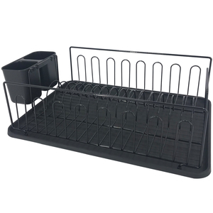 Escurridor de Platos Multifuncional para Esquina de Cocina con Recubrimiento en Polvo, Soportes y Estantes de Almacenamiento para Estante No Plegable - Product Image 4