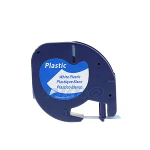 Kaset Label Plastik 12Mm Pita Lt-100h Letratag untuk Dymo Kaset 100% Kompatibel Kualitas Tinggi