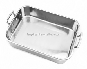 الفولاذ المقاوم للصدأ 16.5 بوصة تحميص كبيرة مع رف - Product Image 2