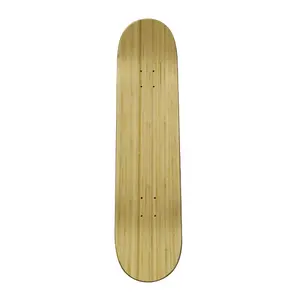 空白的高端品质竹/加拿大枫木滑板甲板与定制印刷