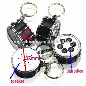 Llaveros de plástico personalizados baratos con sonido grabable - Product Image 2