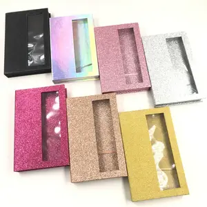 FDshine Ready to Ship Lash Book Wholesale Price Empty 5 Pairs Eyelashes Box for 25mm mink eyelashes