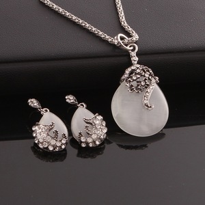 Fábrica directamente en forma de lágrima joyas de boda diseños gato <span class=keywords><strong>ojos</strong></span> de piedra colgante CZ Dubai la joyería del oro - Product Image 3